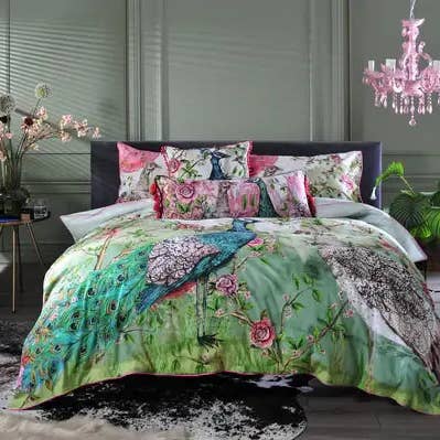 KN Iya Valley Love Story Designer Bedding Collection for wholesale by Deyongs