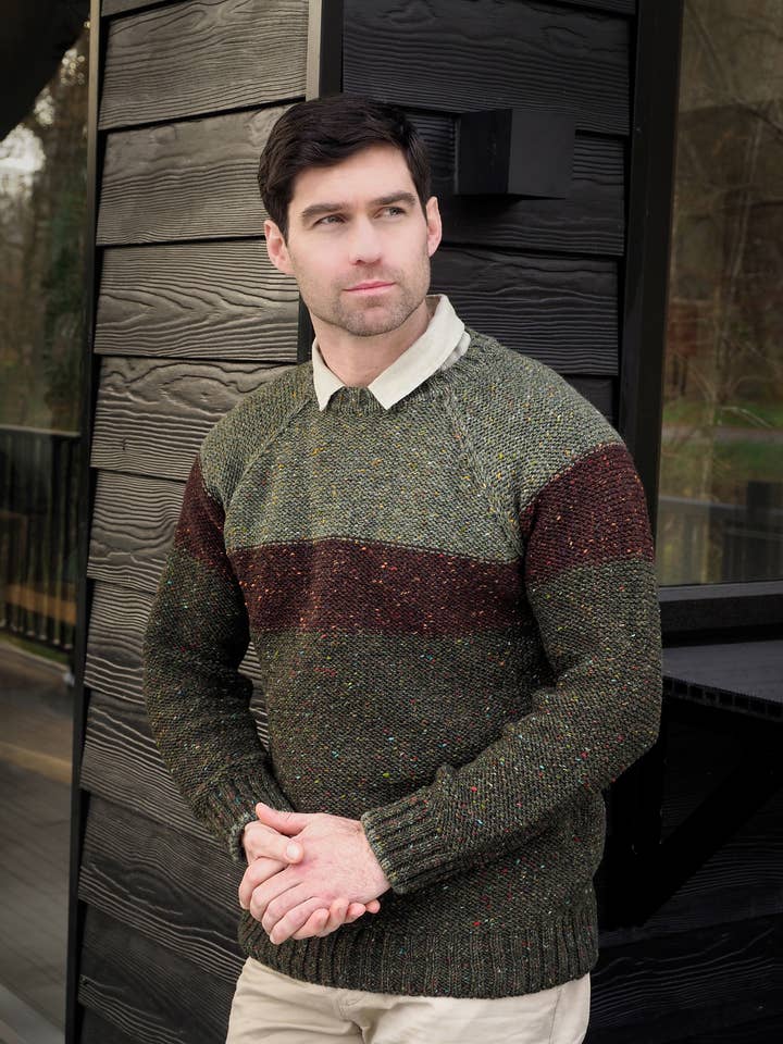 MAGLIONE DONEGAL TRICOLORE K5261
per la vendita all'ingrosso da parte di Aran Crafts