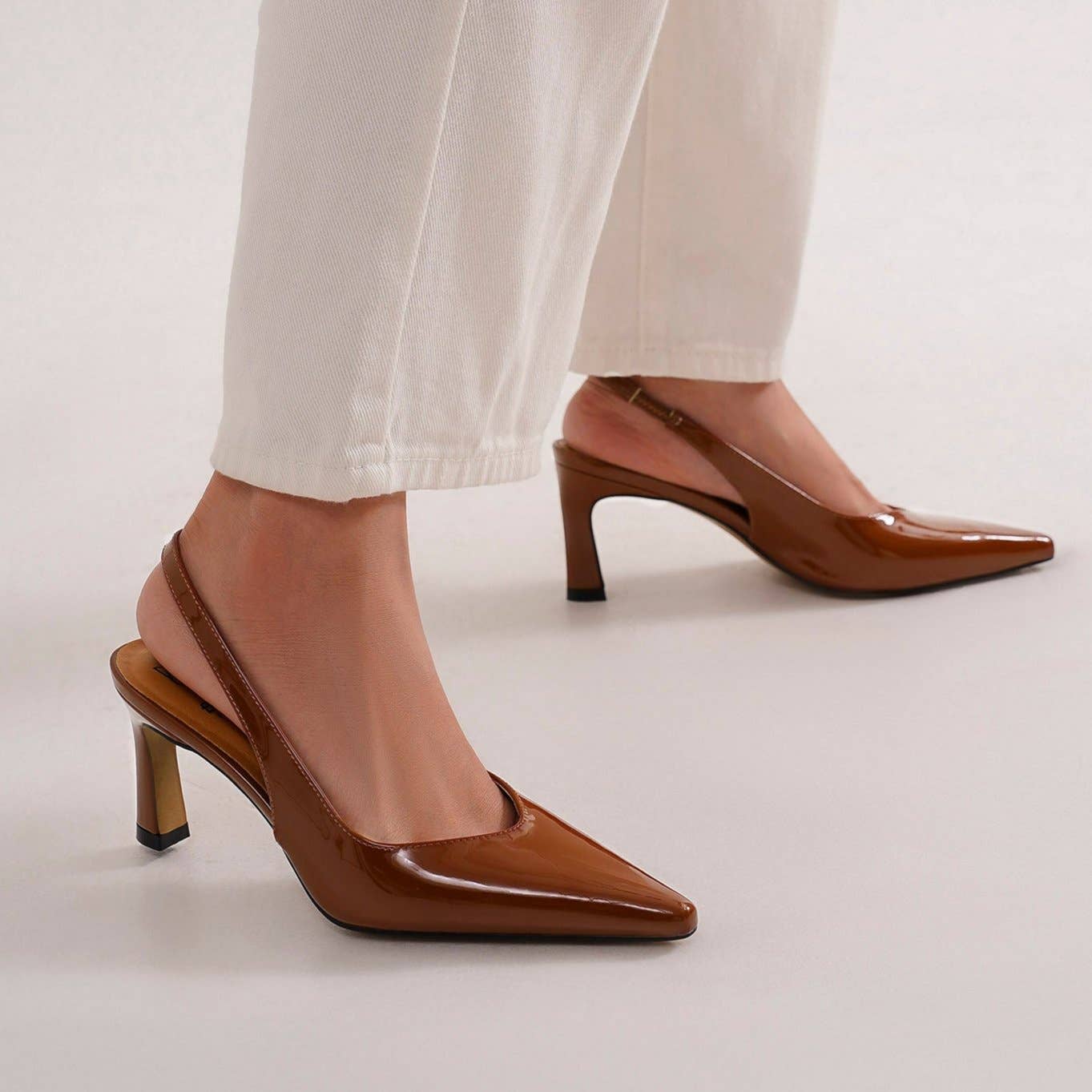 BEAST FASHION - Vente Chaussures à petit talon – femme - Escarpins Slingback TRINEE-019