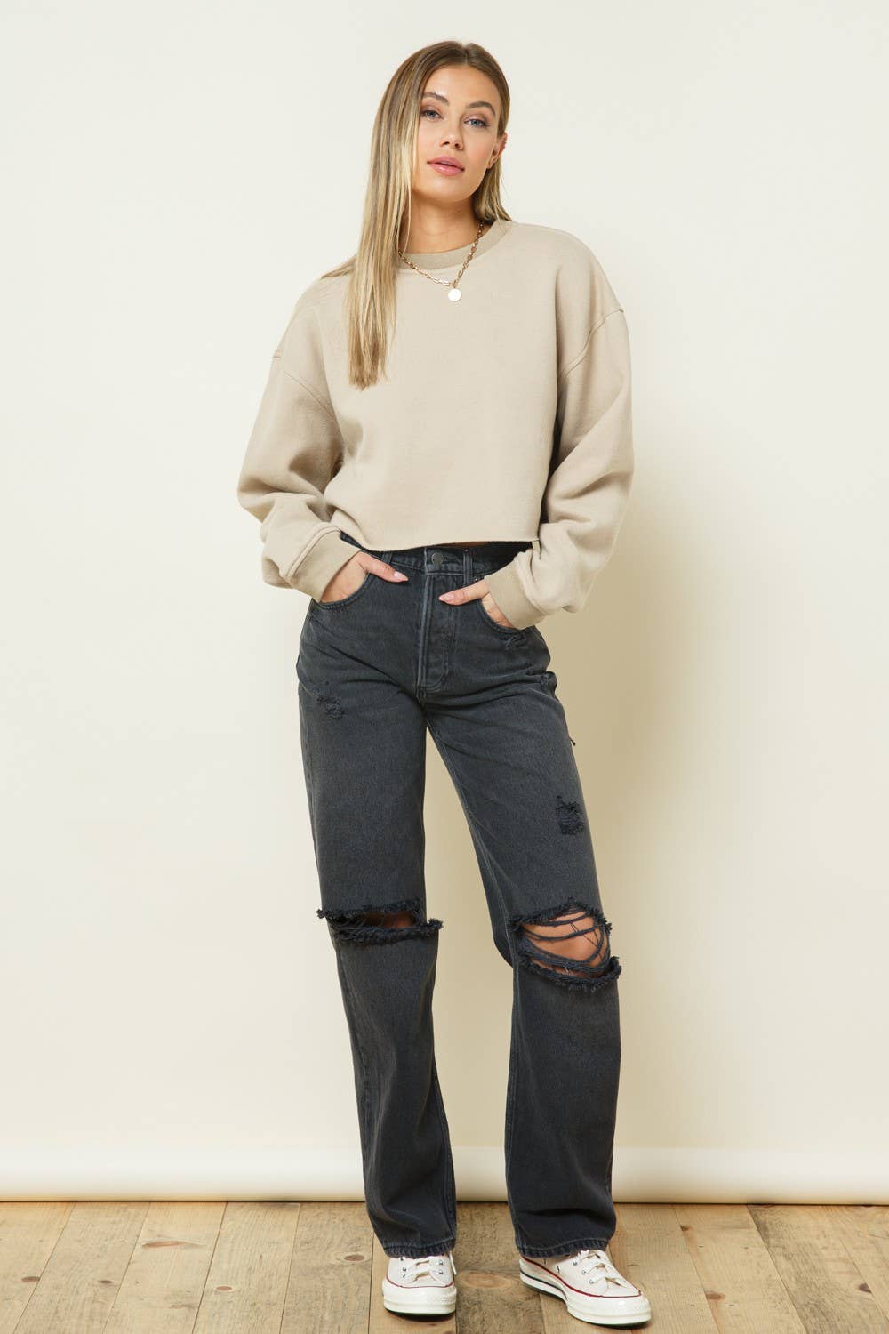 STYLE RACK - Vente Sweat-shirt – femme - HAUT EN MOLLETON FRENCH TERRY - Ajout polyvalent à la garde-robe9