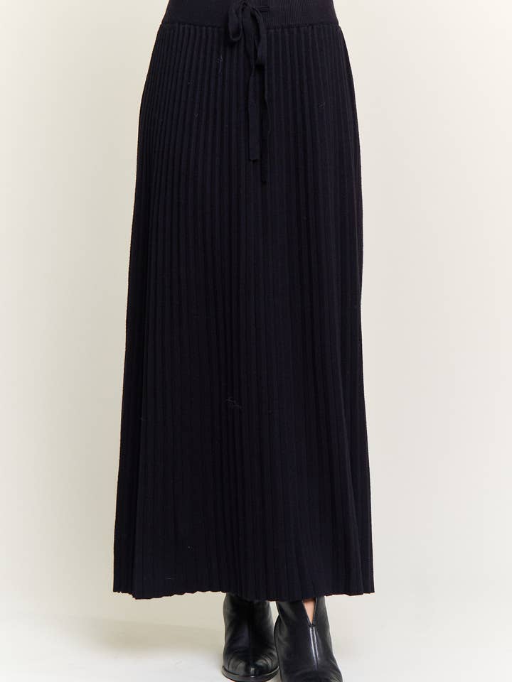 ADORA LA - Wholesale Skirt - Women's - CES4155 -RIBBED KNIT PLEATED MIDI SKIRT17