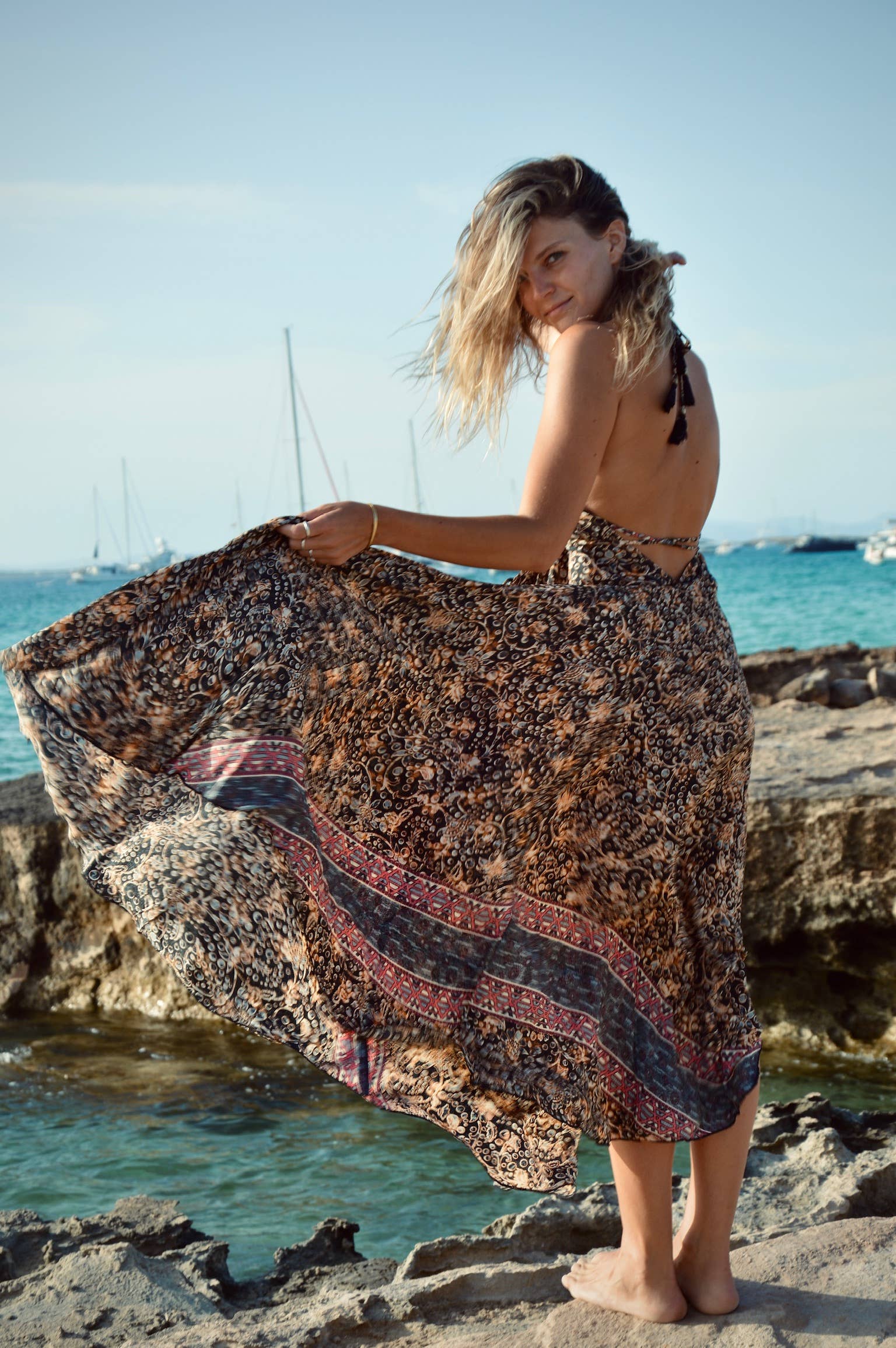 Arena Formentera - Wholesale Dress - Women's - Sale! Bohemian dress with neckline. Last collection9