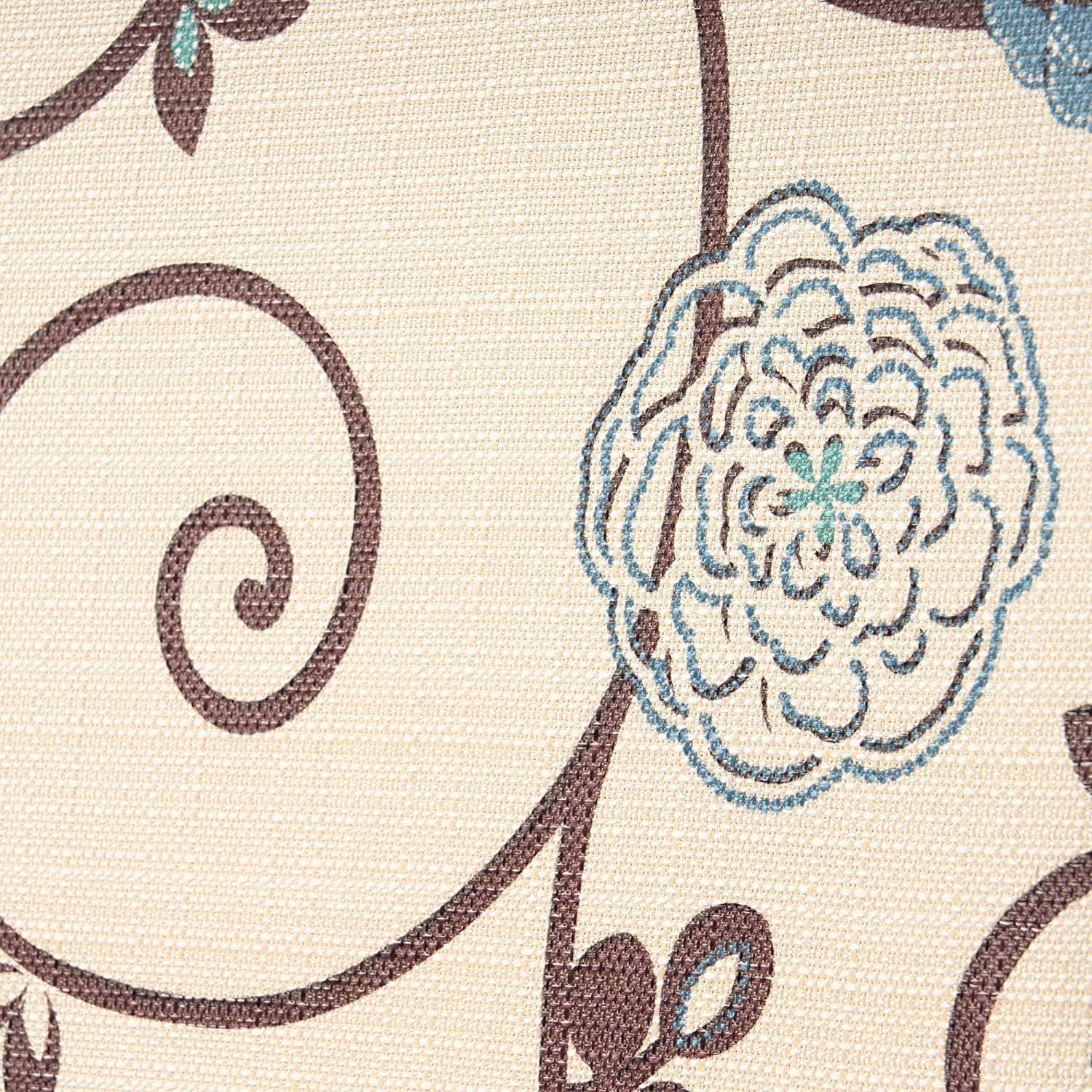 Set of 2 Pertica Fabric Dining Chairs, White and Blue Floral for wholesale on Faire5