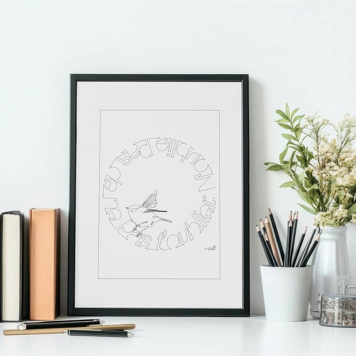 Virtuous Birdhouse — Fine Art Illustration - A3 Print for wholesale by Cosette et les lys