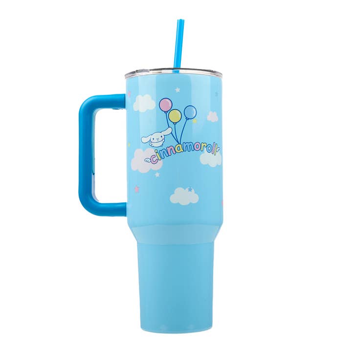 Bioworld Merchandising - Wholesale Insulated Mug/Tumbler - Cinnamoroll With Unicorn And Balloon 40 Oz Stainless Steel Tumbler1