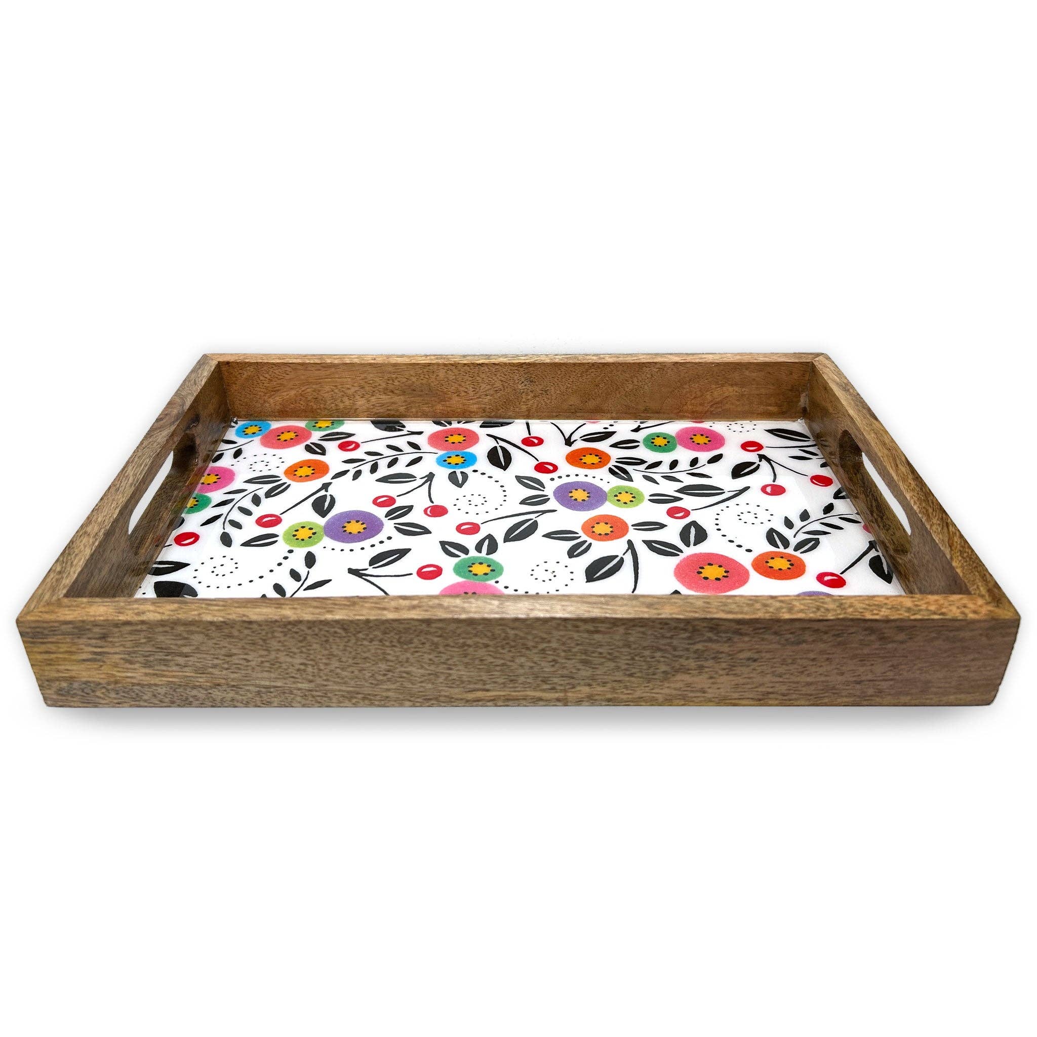 Mary Engelbreit Studios - Wholesale Serving Tray - Modern Cherry Toss Wooden Tray1
