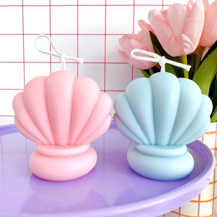 The Cutest Hits - Wholesale Novelty Candle - Aesthetic Seashell Candles | Pastel Minimalist Soy Candles