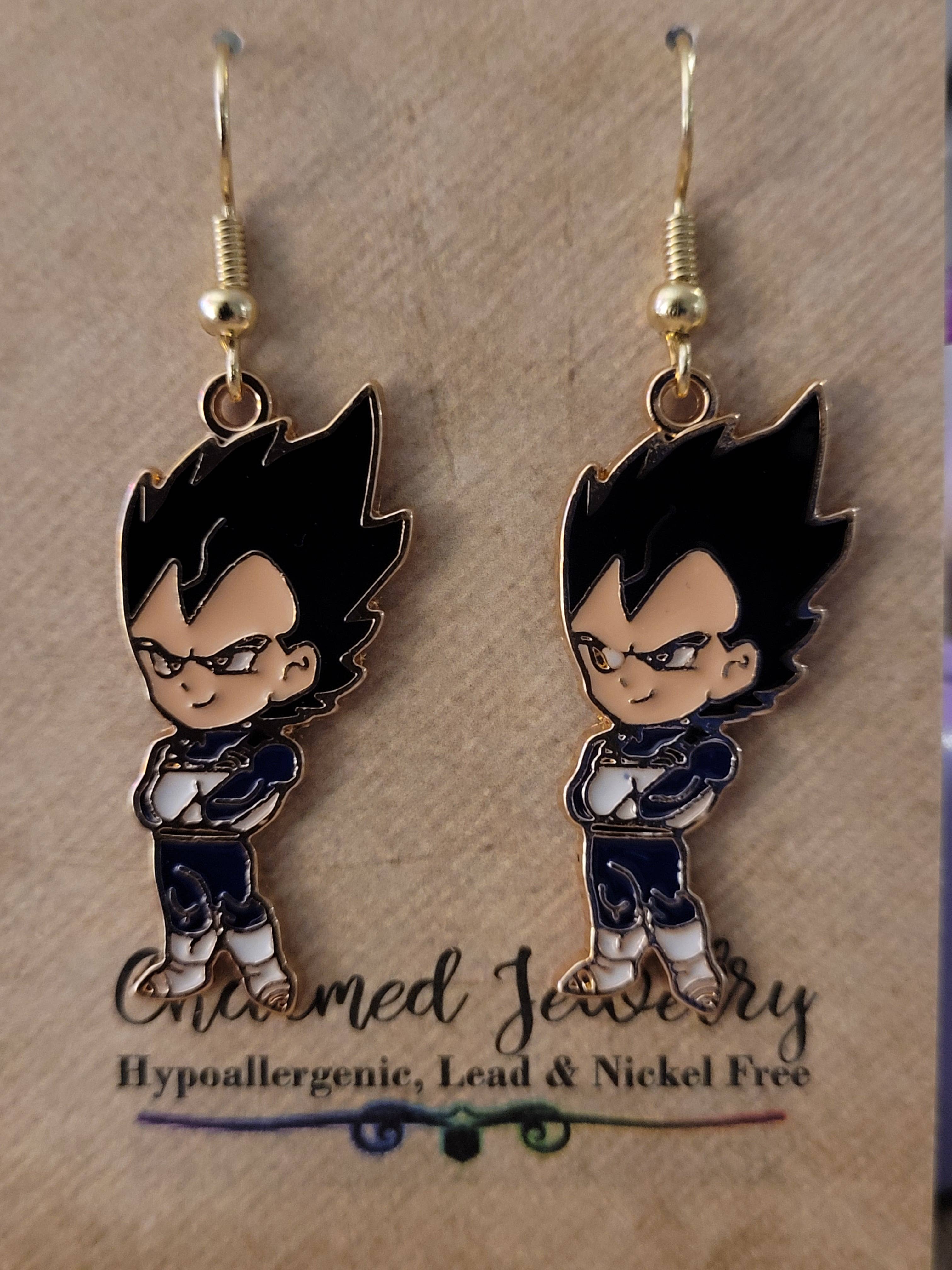 Con-Quest Crafts - Wholesale Jewelry Set - Shounen Anime Inspired Earrings, Necklaces & Zipper Pulls 22