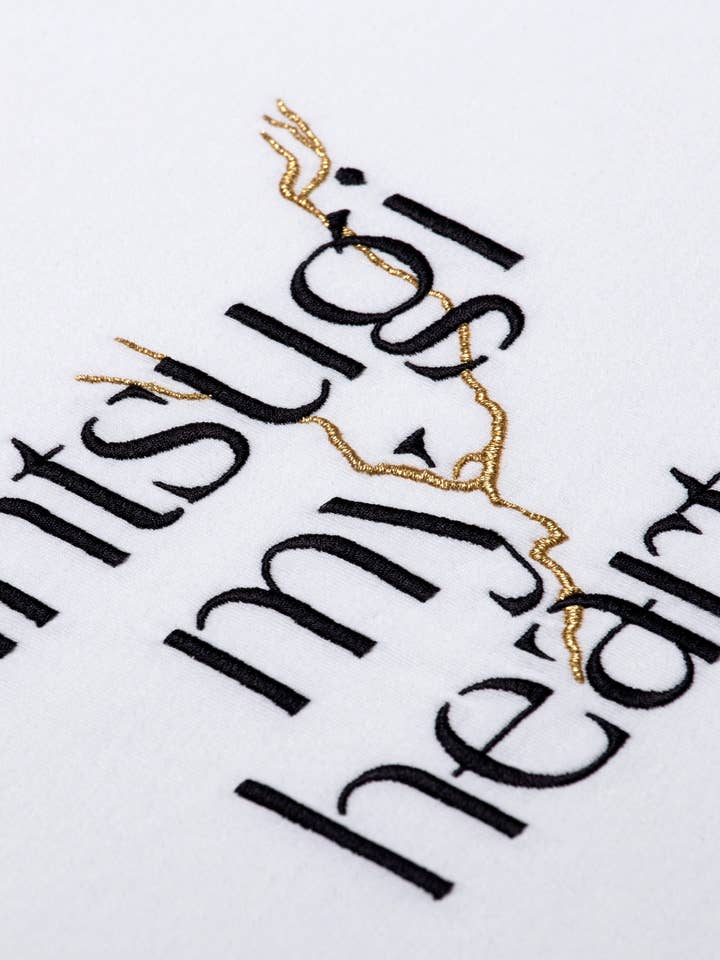 Kintsugi My Heart t-shirt for wholesale by Cobblestoned