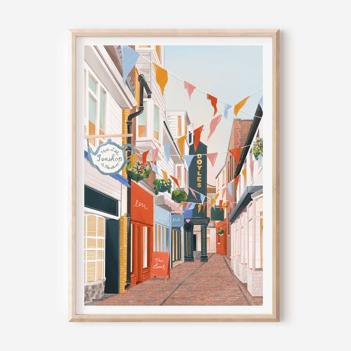 The Lanes, Brighton Print for wholesale by Simply, Katy