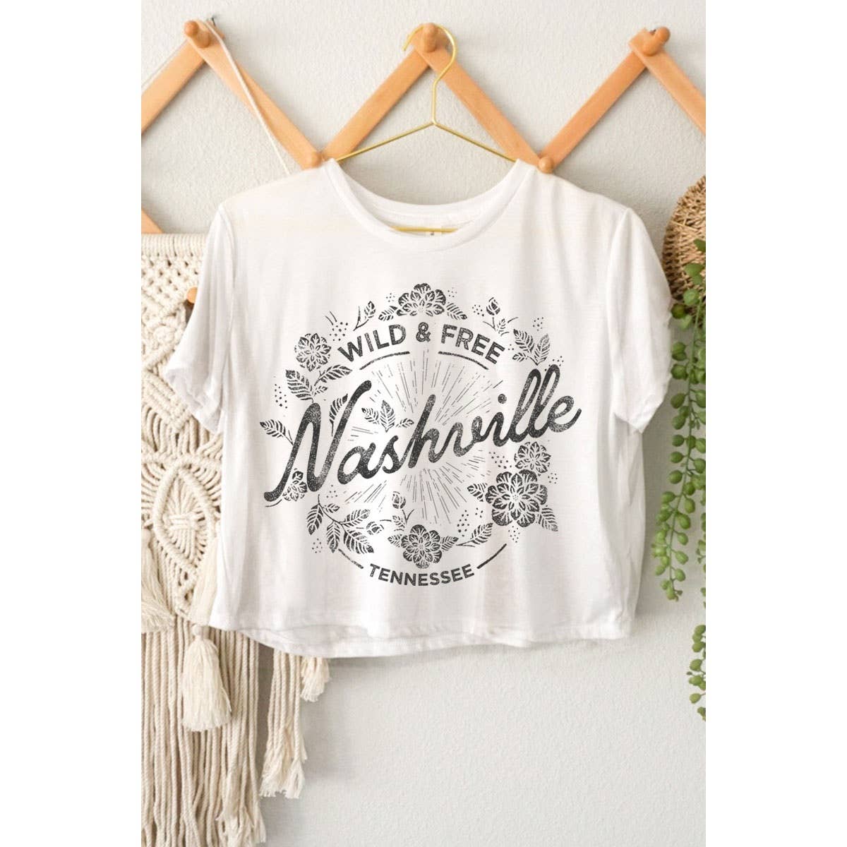 HRTandLUV - Vente T-shirt à imprimés – femme - HAUT COURT À MOTIF WILD FREE3