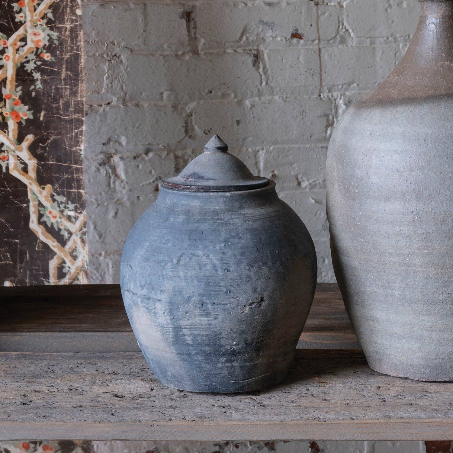 Blue Ocean Traders - Wholesale Decorative Jar - Lidded Village Jar1