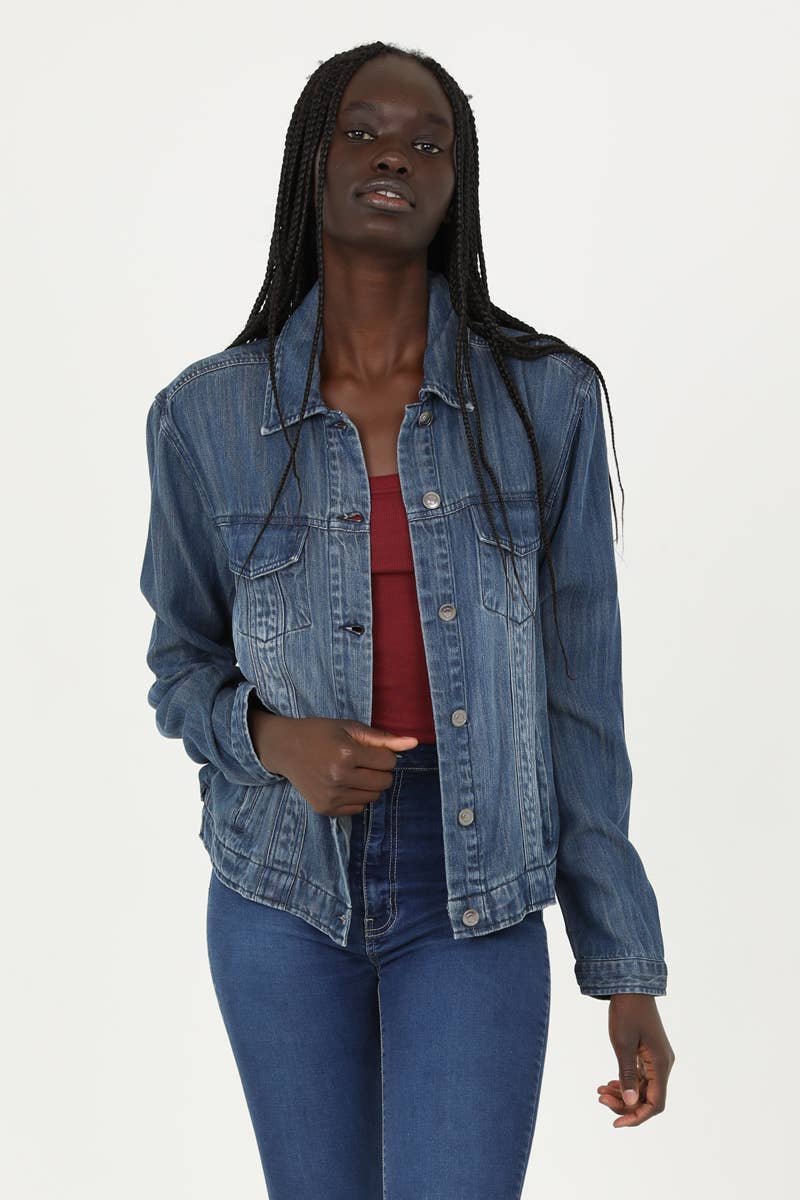 ANGIE - Wholesale Denim Jacket - Women's - SJ919-ASIS WASHED DENIM TENCEL BUTTON FRONT JACKET6