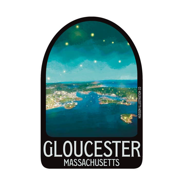 Gloucester Massachusetts Sticker/Magnet/Print/Postcard for wholesale by About Town Co