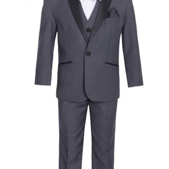 Ferrecci - Wholesale Suit Set - Kids - Ferrecci - Ultimate Elegance Boy's Shawl Collar Tuxedo Set