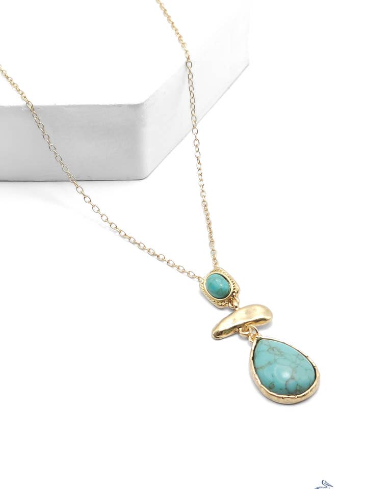 Brise Occidentale - Collier Bleu pour la vente par Sunset Marsh Collections