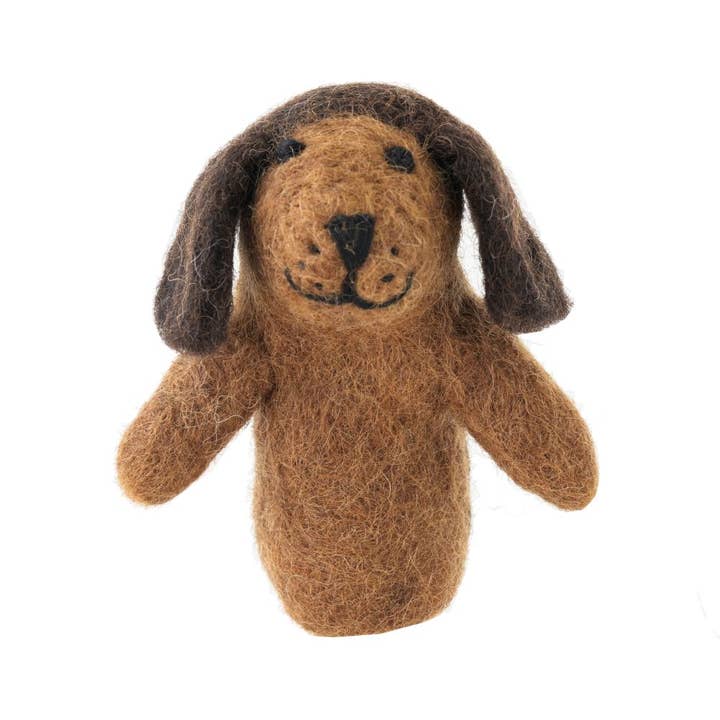 Finger Puppet-Dog Dachshund for wholesale by Vevoke