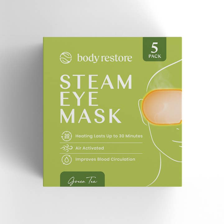 Best Beauty Group - Wholesale Sleep/Eye Mask - BODY RESTORE Steam Eye Mask Spa Relax Five Packs or Single