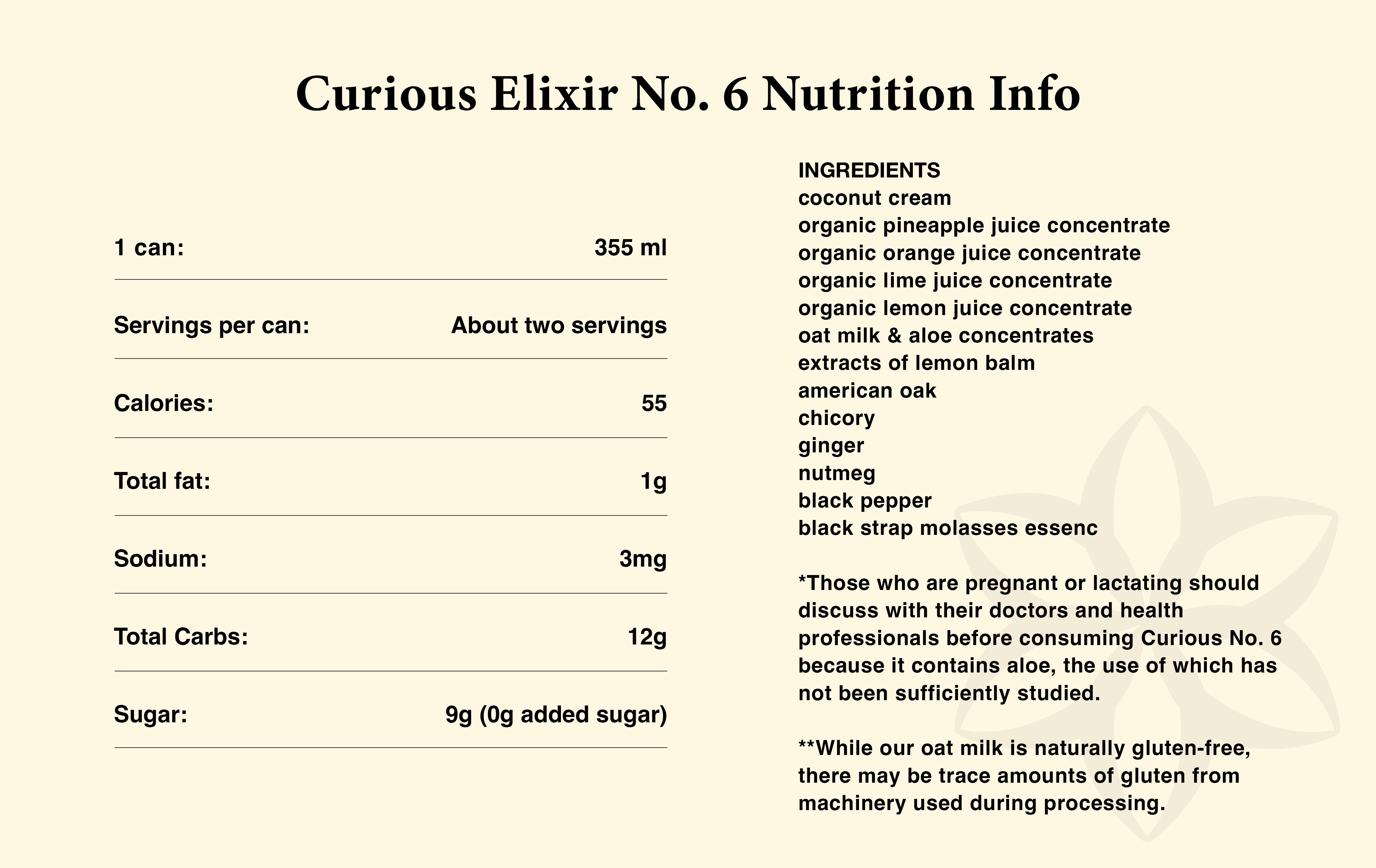 Curious Elixir No. 6 Booze-Free Cocktails for wholesale on Faire4