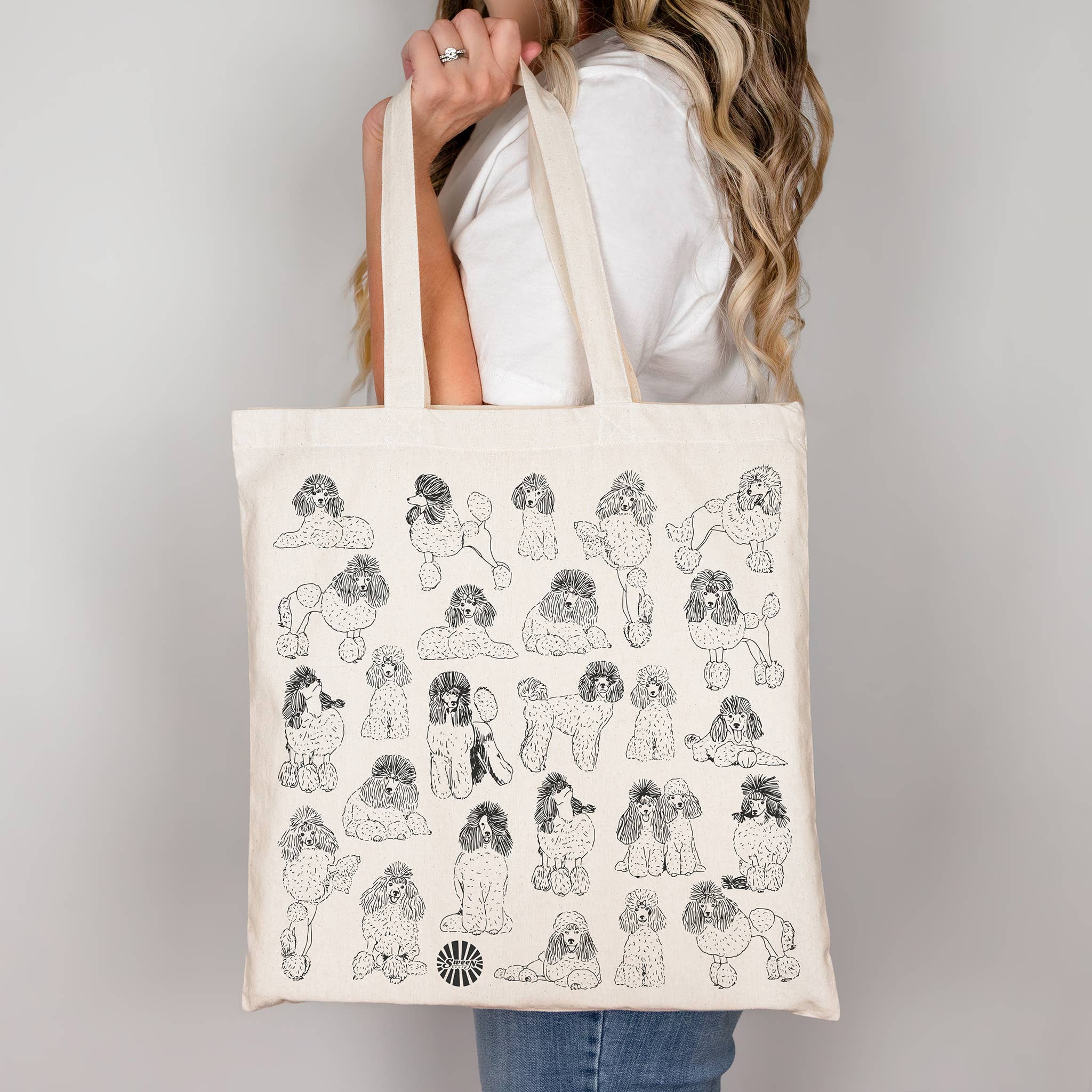 Sween Shop - Wholesale Tote Bag - Unisex - Poodle Canvas Tote Bag for Dog Lover Pet Gift2