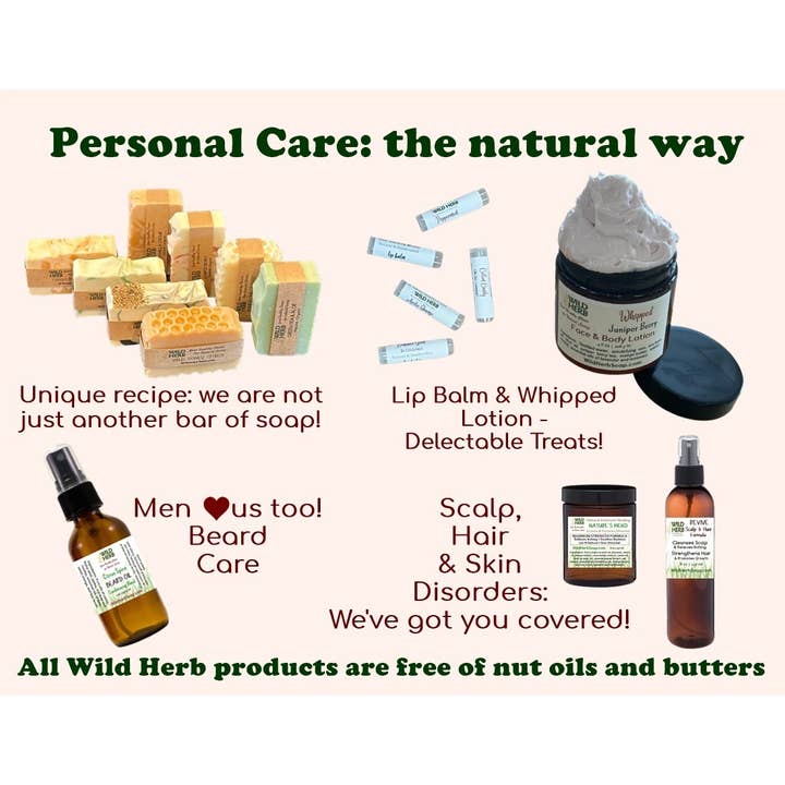 Wild Herb Soap Co - Wholesale Bar Soap - Sweet Dreams Natural Organic Soap Bar Topped with Lavender