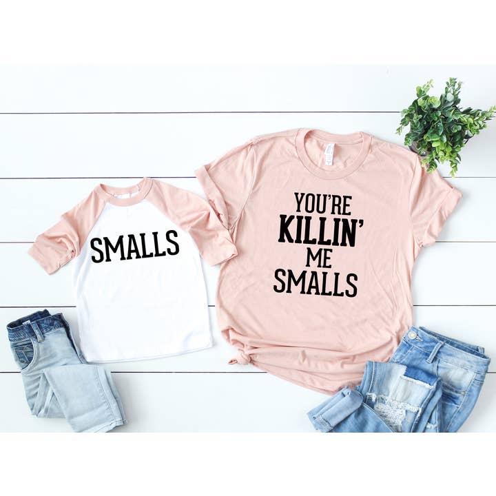 Chemise You're Killin' Me Smalls, Smalls, Extra Small pour la vente par Bella Bean Studios