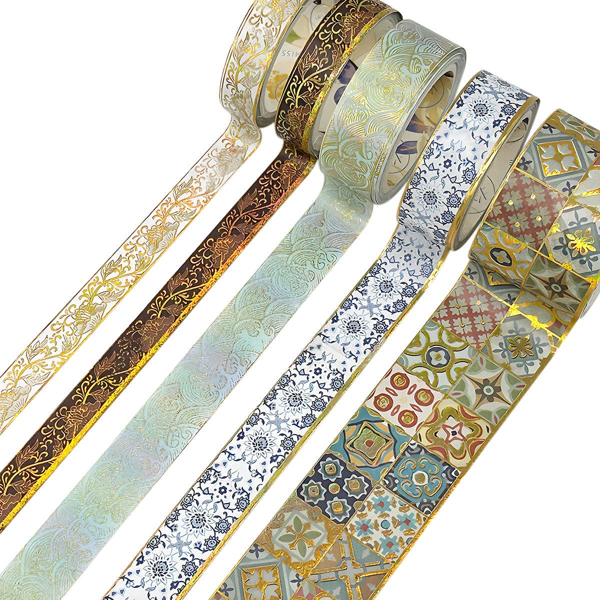 Wrapables.com - Wholesale Washi Tape - Wrapables Decorative Gold Foil Washi Tape Box Set2