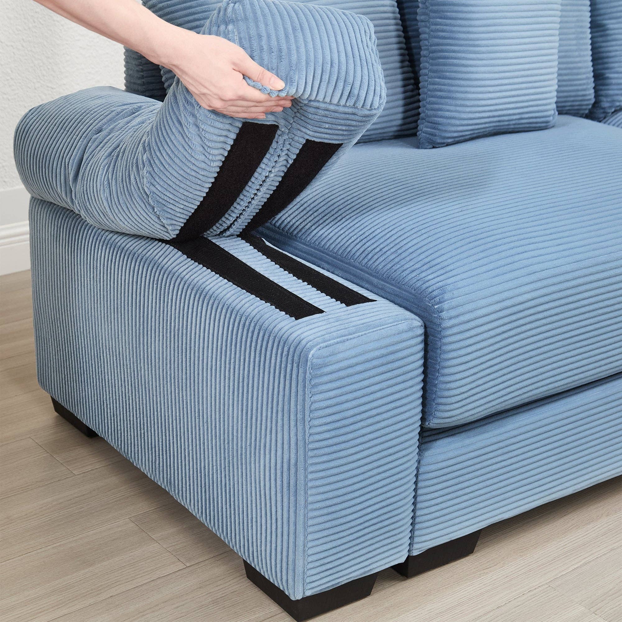 39F Inc. - Wholesale Sofa - Oversized Blue Cloud Modular Sectional Couch (13 Pillows)21