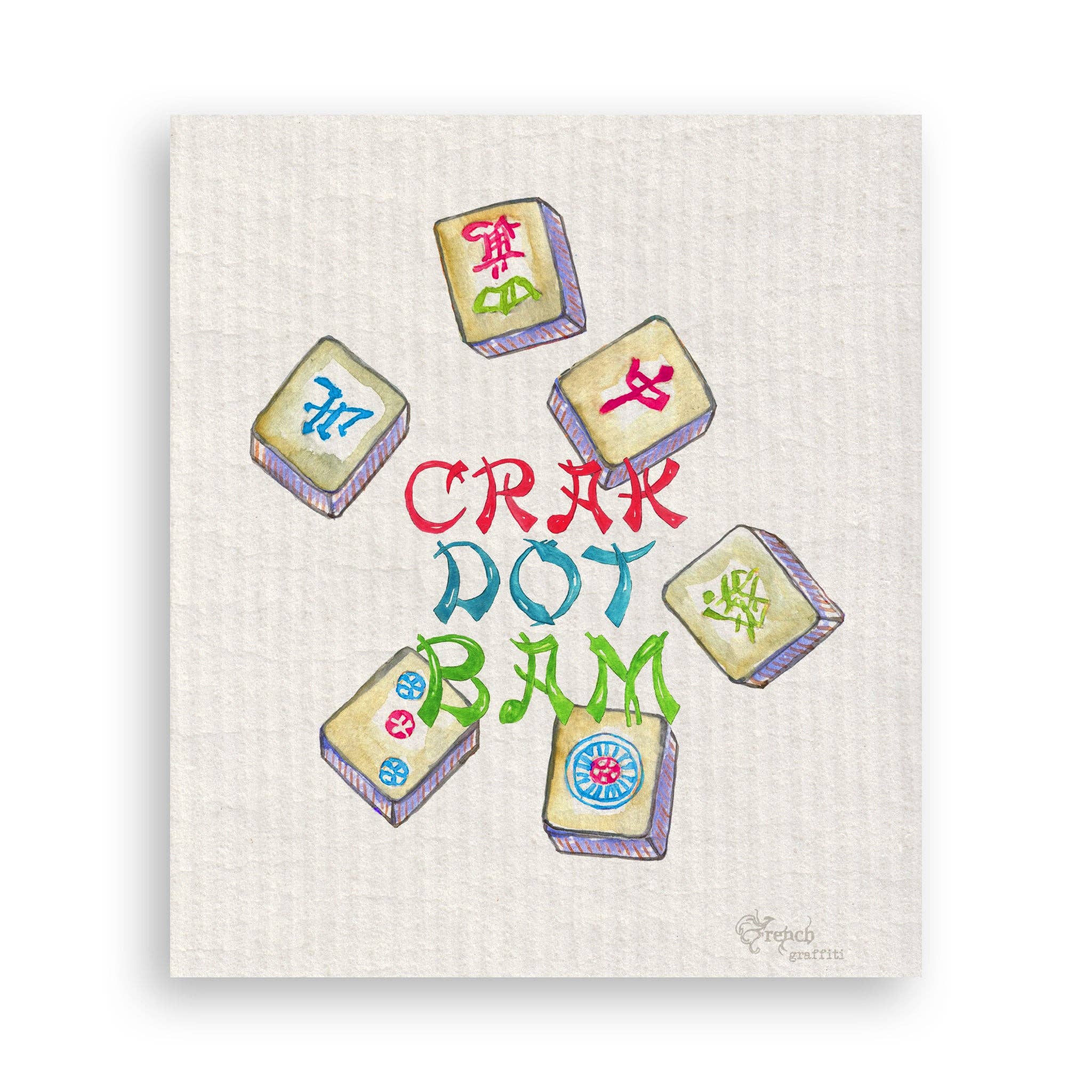 French Graffiti - Vendita all'ingrosso Strofinacci - Piastrelle colorate Mahjong16