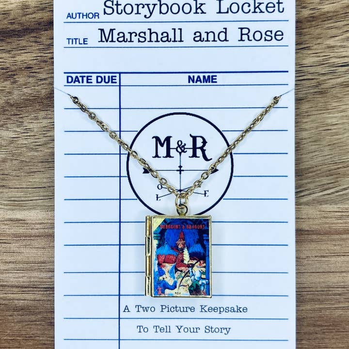 Book Locket Dungeons & Dragons - Red Dragon for wholesale by Marshall and Rose