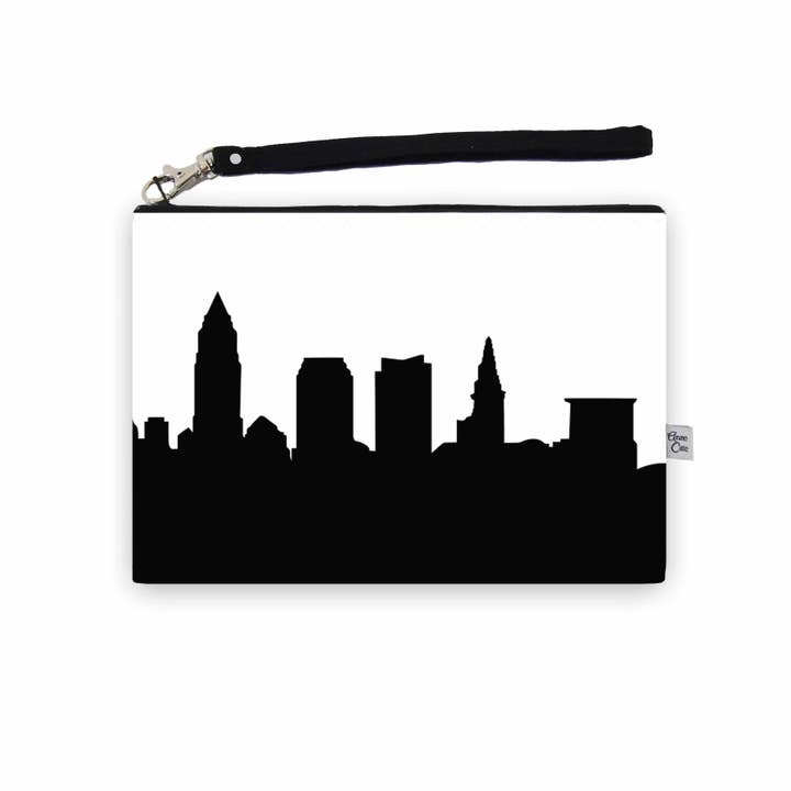 Anne Cate - Wholesale Clutch Bag - Women's - Cleveland Ohio Skyline Wristlet Clutch Purse