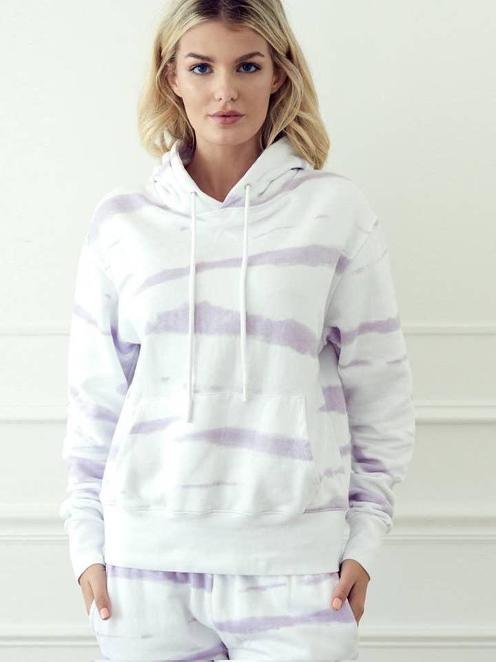 Sweat-shirt à capuche classique violet clair pour la vente par Uncommonbasics