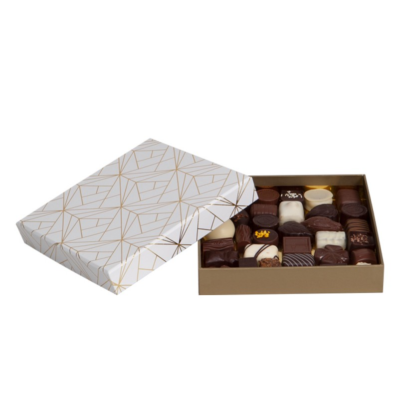 Deffrennes - Wholesale Gift Box - Exception square cardboard box 18.5x18.5x3.42