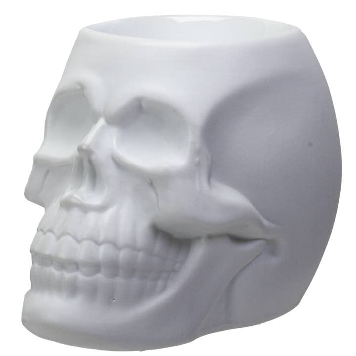 Pacific Trading - Vente Diffuseur d'huile essentielle à chaleur - Brûleur d'huile en céramique en forme de crâne3