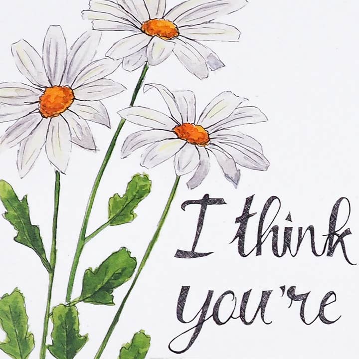 Naughty Florals - Vente Cartes de déclaration d'amour - Je pense que vous êtes foutu carte magique2