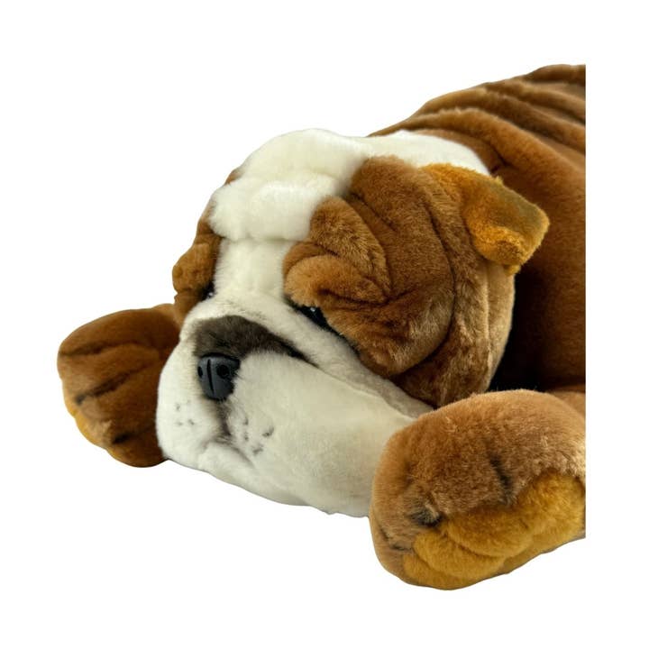Boston - Bulldog - 35 cm tumbado para venta al por mayor de Bocchetta Plush Toys