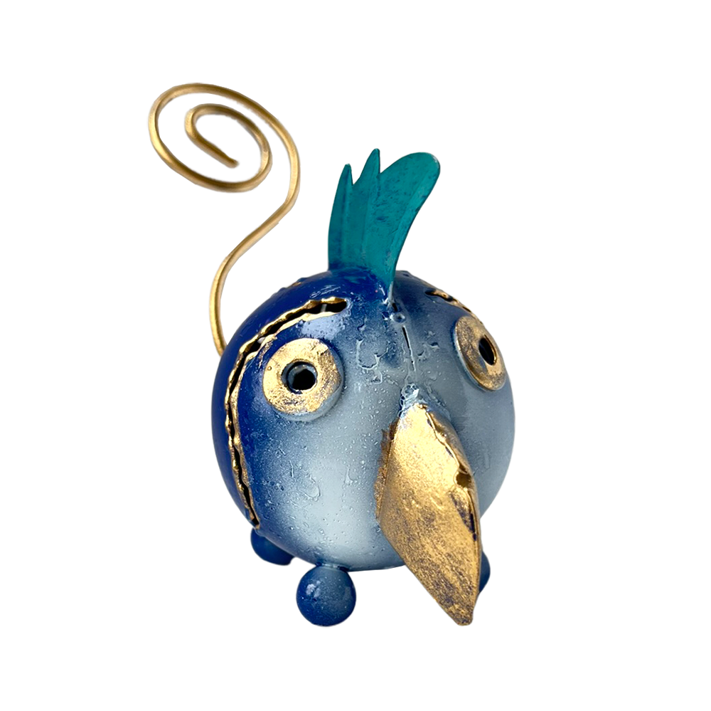 VIE - Venta al por mayor Figura decorativa - Extravagante animal de cola rizada de metal, aproximadamente 8 x 7 x 4 cm39