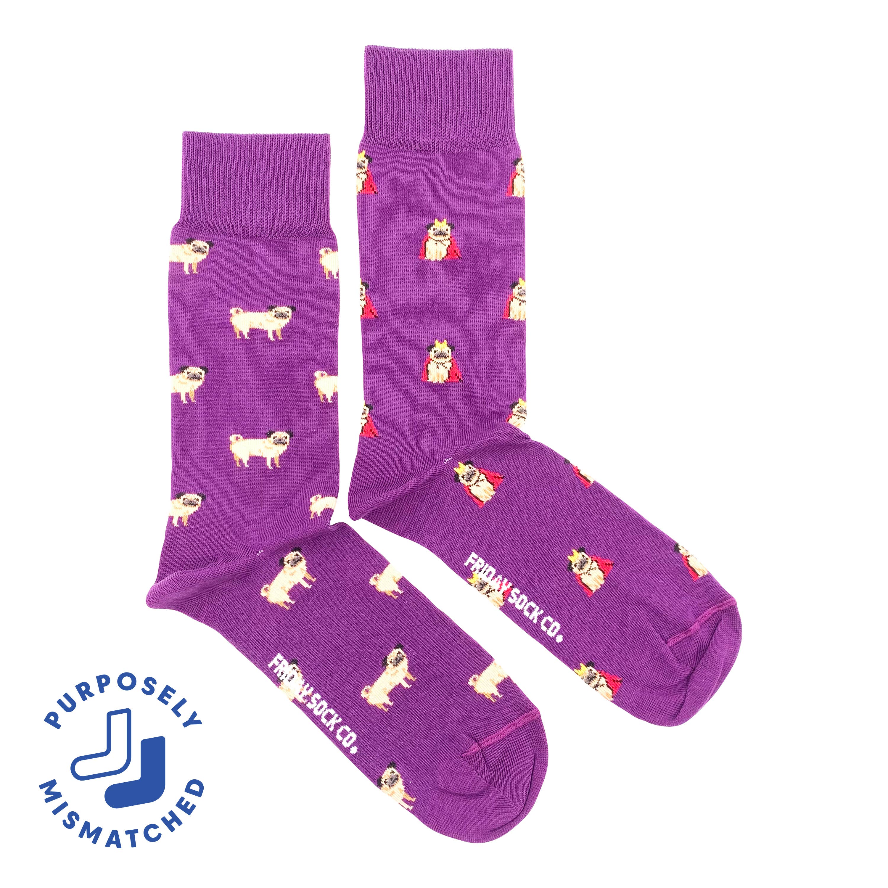 Friday Sock Co. - Vente Chaussettes – homme - Chaussettes Pug pour hommes