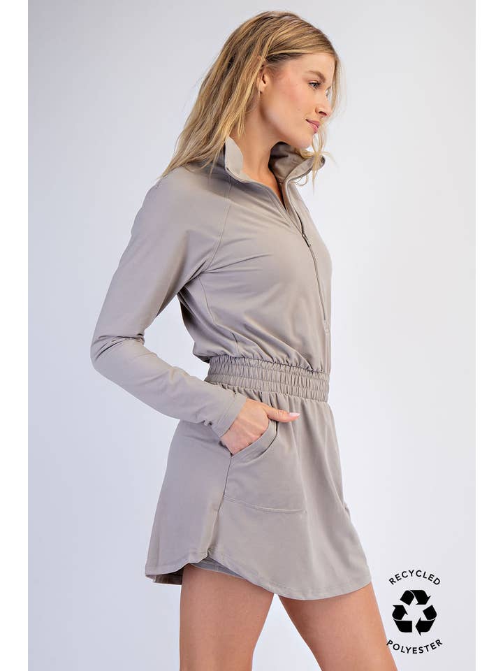 Rae Mode - Wholesale Athletic Skirt - Women's - BUTTER SOFT QUARTER ZIP ROMPERSKIRT21