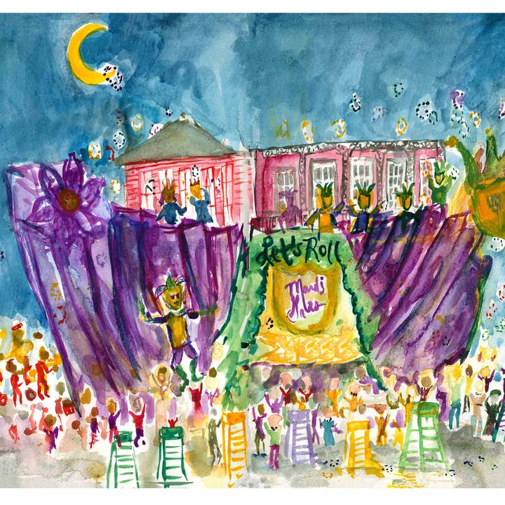 Studio Scinto - Wholesale Art Print - Mardi Gras, Let's Roll! 1