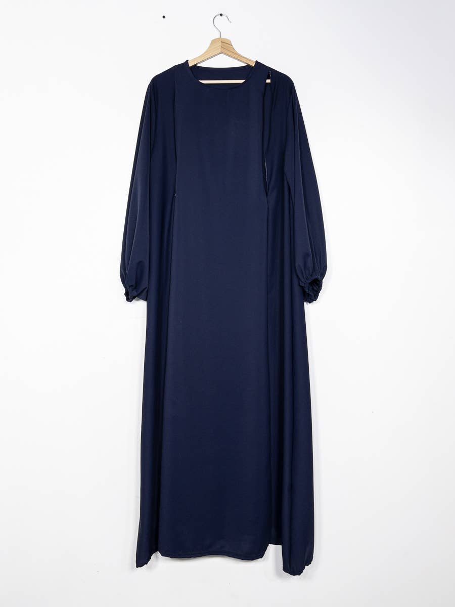 IDEAL OUTFIT - Wholesale Nursing Dress - Maternity - Medina silk nursing abaya with zip opening 2508PK13