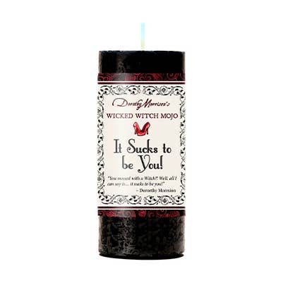 Coventry Creations - Wholesale Pillar Candle - Wicked Witch Mojo It Sucks To Be You Candle0