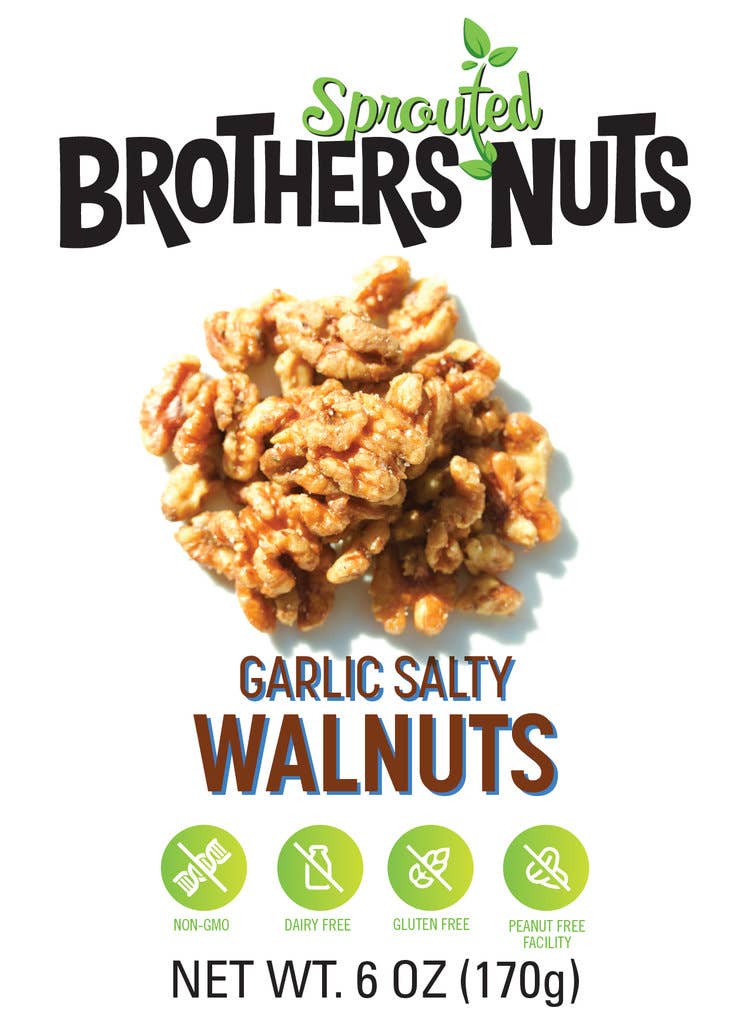 Brothers Nuts - Vente Noix - Noix salées à l'ail - Snacks sains et biologiques aux noix4