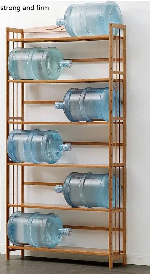 everythingbamboo - Wholesale Bookcase - Large Size Pure Bamboo Book Shelf Cabinet Simple Solid Storage Fantastic 5 and 6 Tiers BBC034