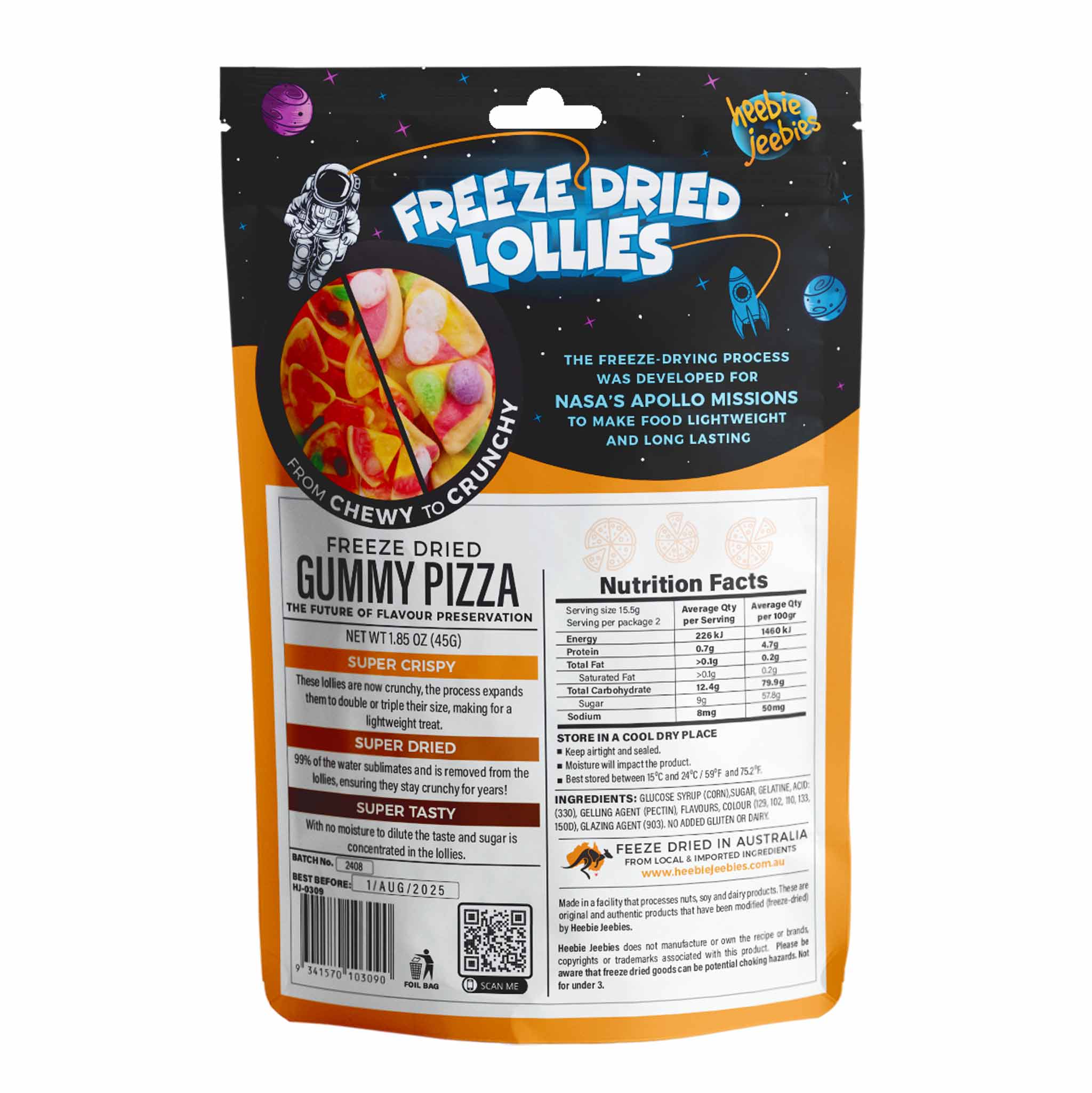 Heebie Jeebies - Wholesale Gummy - Freeze Dried Gummy Pizza5