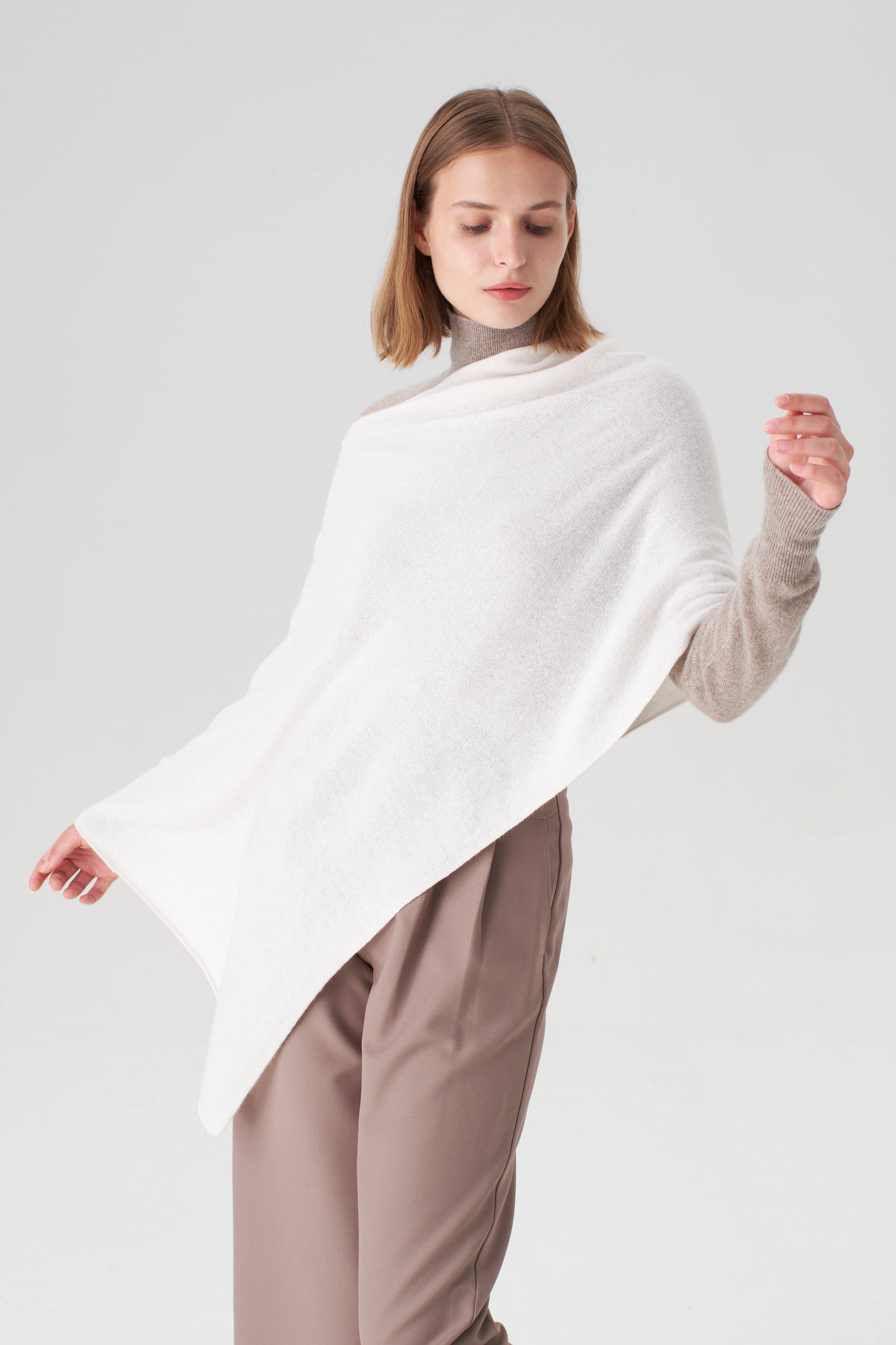 Snow Cashmere Topper -Snow for wholesale on Faire2