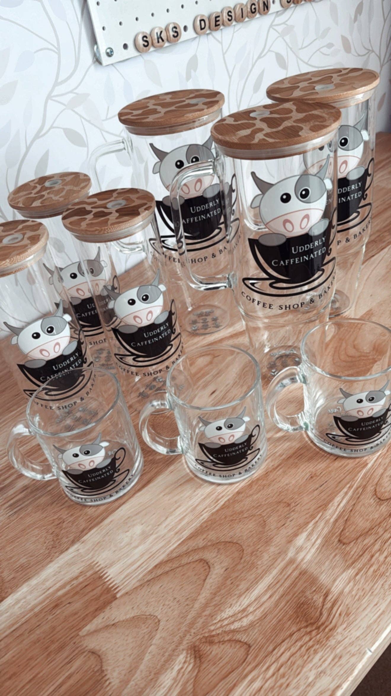 SKS Design Studio - Wholesale Drinking Glass/Cup - CUSTOM LOGO | UVDTF | 25oz Skinny Glass Tumbler3