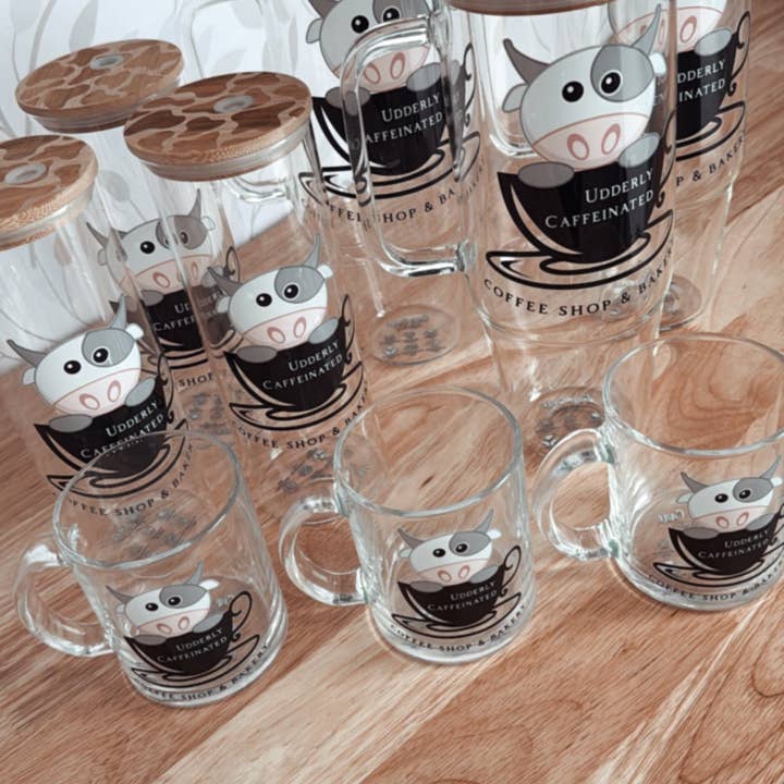 SKS Design Studio - Wholesale Drinking Glass/Cup - CUSTOM LOGO | UVDTF | 25oz Skinny Glass Tumbler3