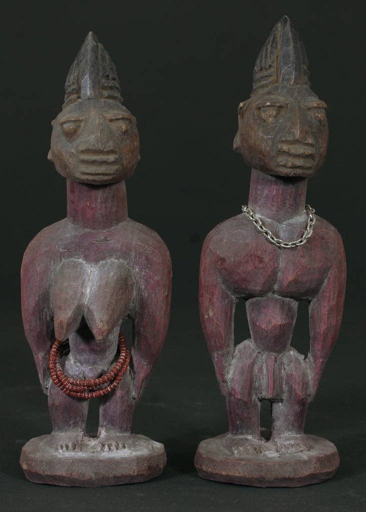 The Niger Bend - Wholesale Sculpture - Yoruba small ibeji pair0