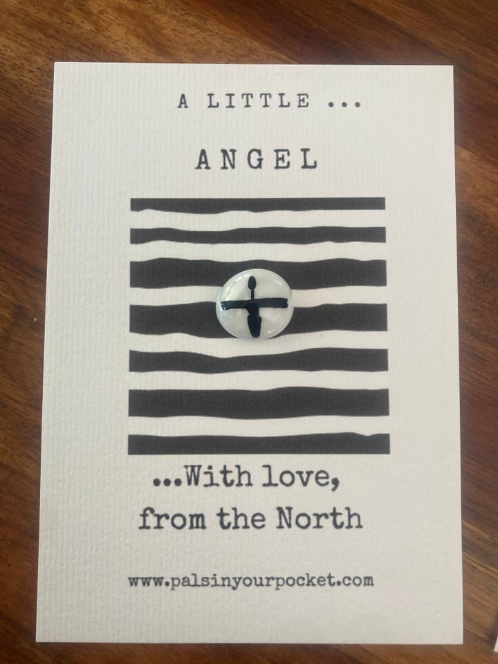 A little angel of the north, Newcastle, Geordie gifts. White for wholesale by Pals in your Pocket